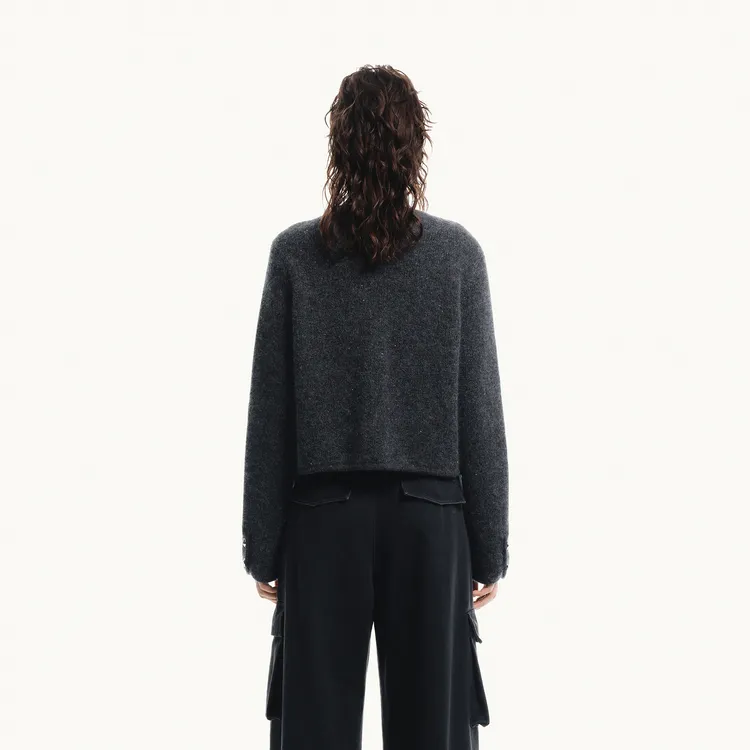MOCO Sweater Women's Dark Heather Gray-3