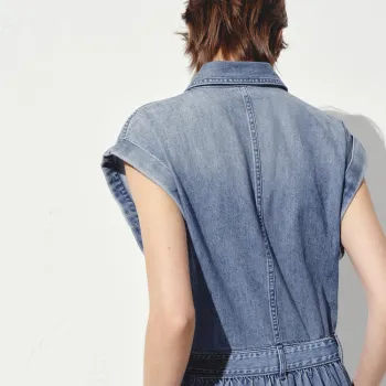 MOCO Sleeveless Dress Women's Denim Blue