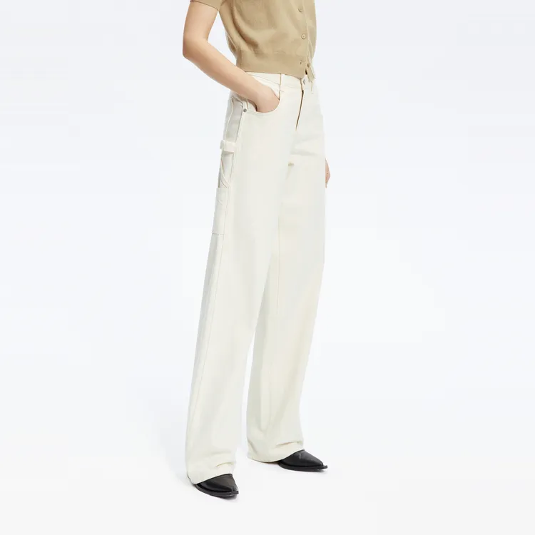 MO&CO Jeans Women's Denim White-3
