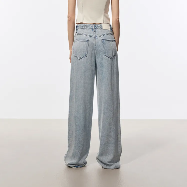 MO&CO Jeans Women's Denim Light Blue-3