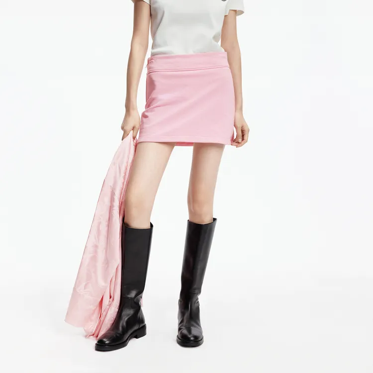 MOCO Casual Short Skirts Women's Dusty Pink-2
