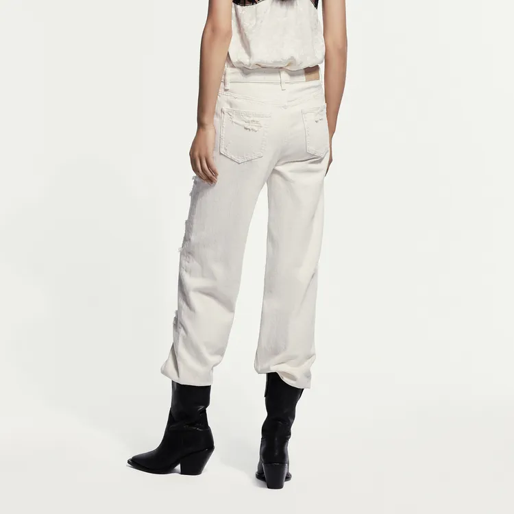 MO&CO Jeans Women's Denim White-3