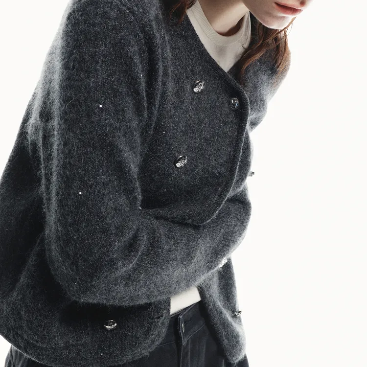 MOCO Sweater Women's Dark Heather Gray-5