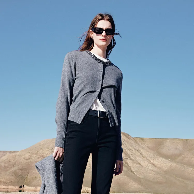 MOCO Sweater Women's Medium Heather Gray-2