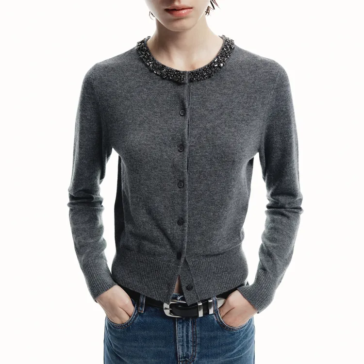 MOCO Sweater Women's Medium Heather Gray-5
