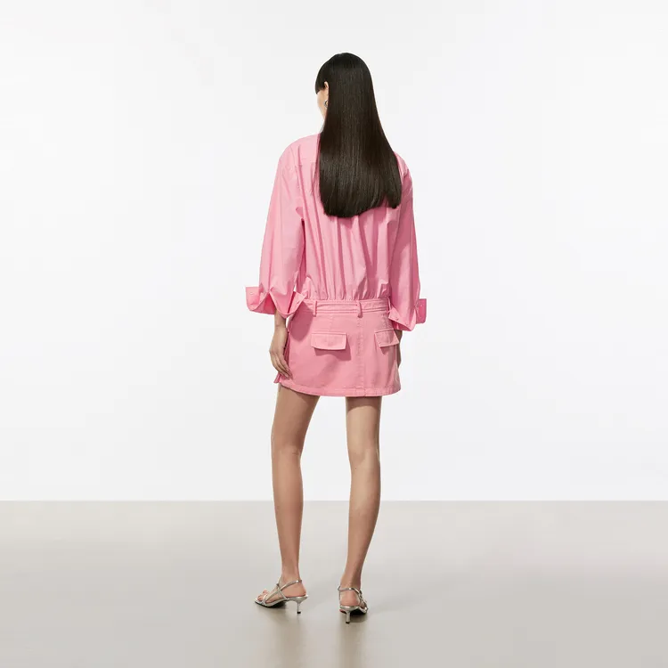 MOCO Long-Sleeved Dresses Women's Rose Red-2