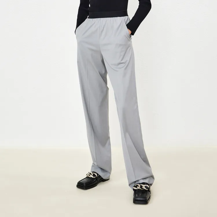 MO&CO Casual Pants Women's Medium Gray-2