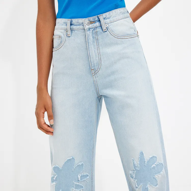 MO&CO Jeans Women's Denim Light Blue-5