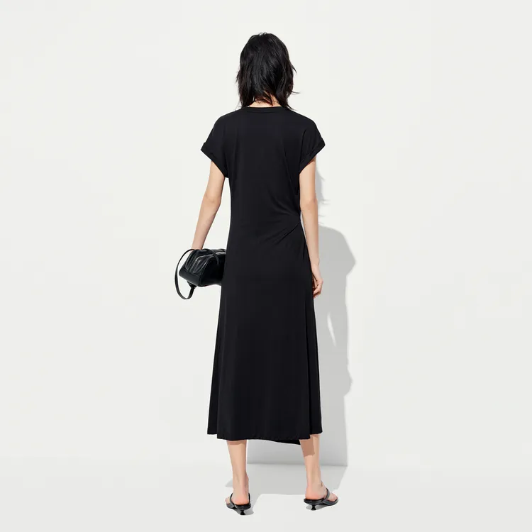 MOCO Short Sleeved Dress Women's Black-1