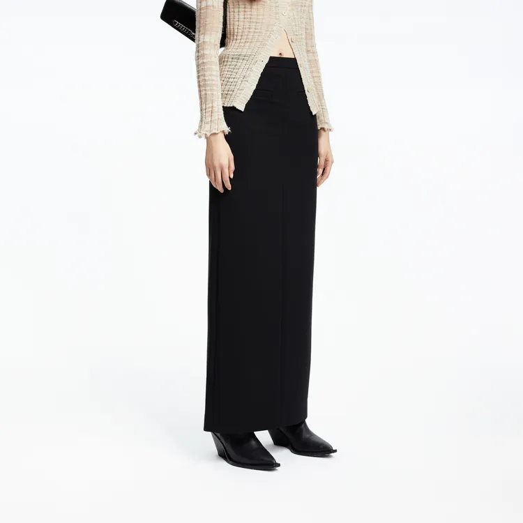 MOCO Casual Long Skirt Women's Black-4