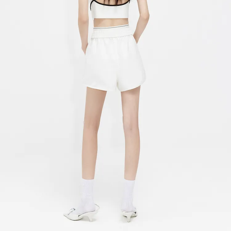 MO&CO Denim Shorts Women's Denim White-3