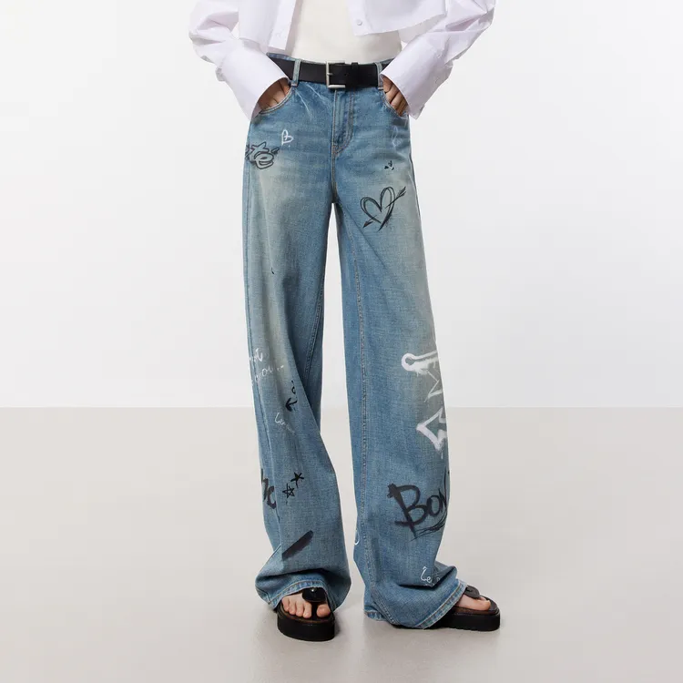 MO&CO Jeans Women's Denim Blue-2