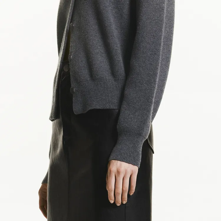 MOCO Knitwear Women's Medium Heather Gray-2