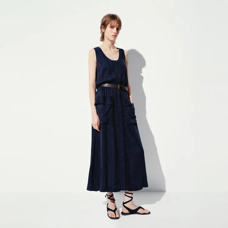MO&CO Sleeveless Dresses Women's Dark Royal Blue-3