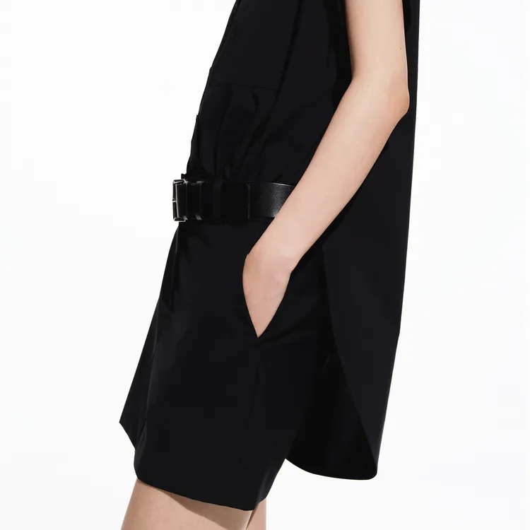 MOCO Short Sleeved Dresses Women's Black-4