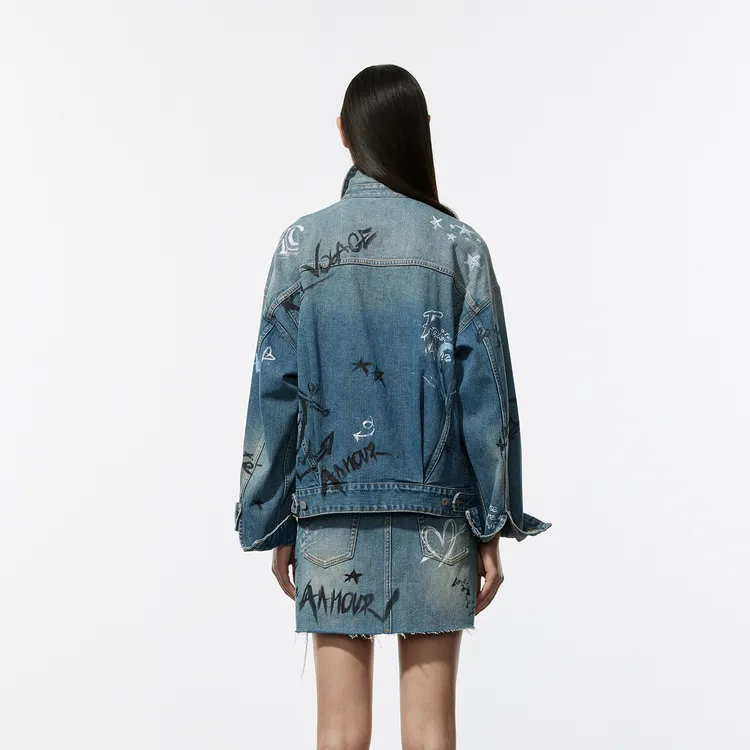 MO&CO Denim Jackets Women's Blue-2