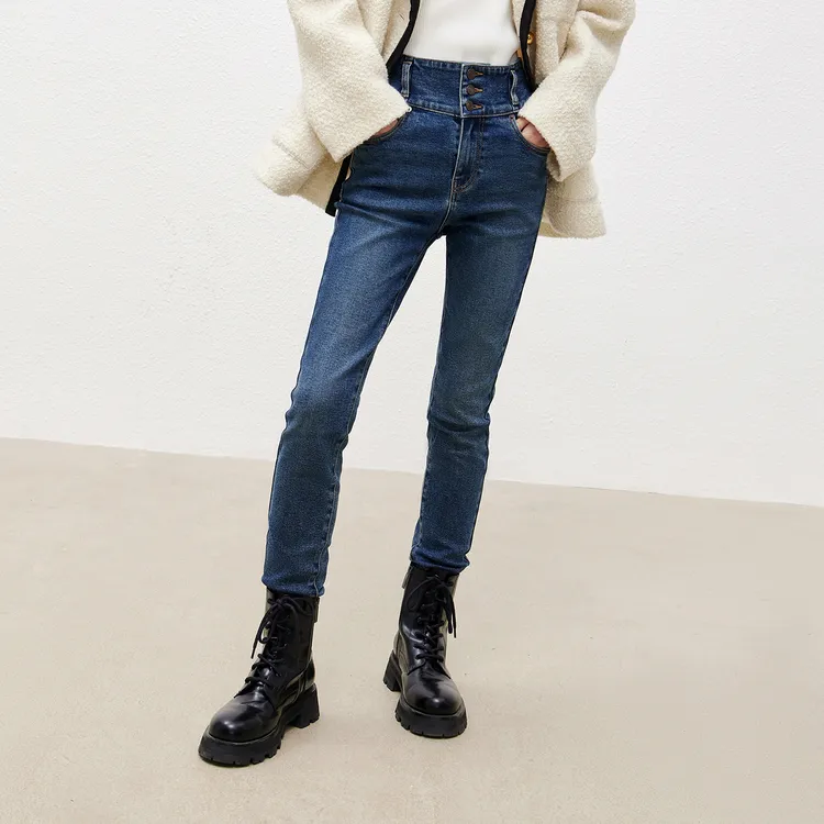 MO&CO Jeans Women's Denim Blue-2
