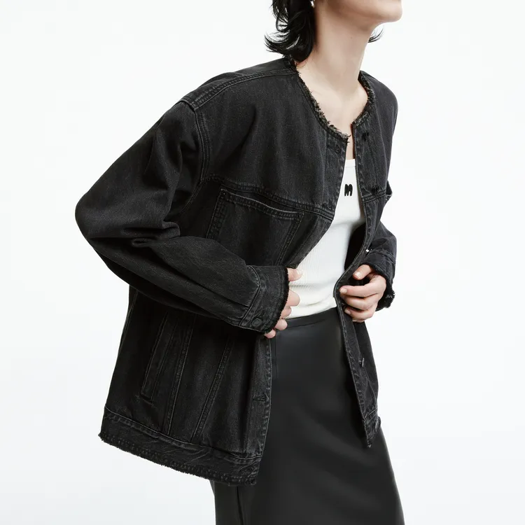 MOCO Denim Jacket Women's Denim Black-3