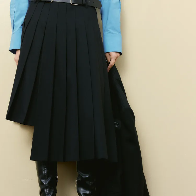 MO&CO Casual Long Skirts Women's Black-5
