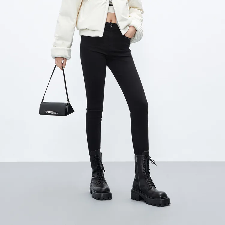 MO&CO Jeans Women's Denim Black-4