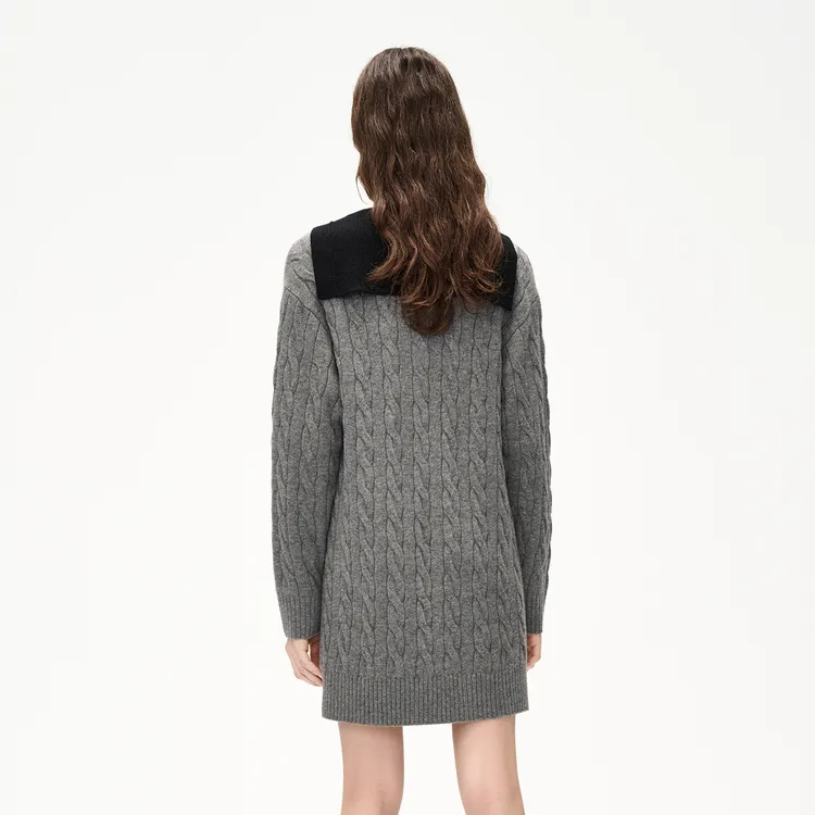 MOCO Long Sleeved Dresses Women's Medium Heather Gray-2