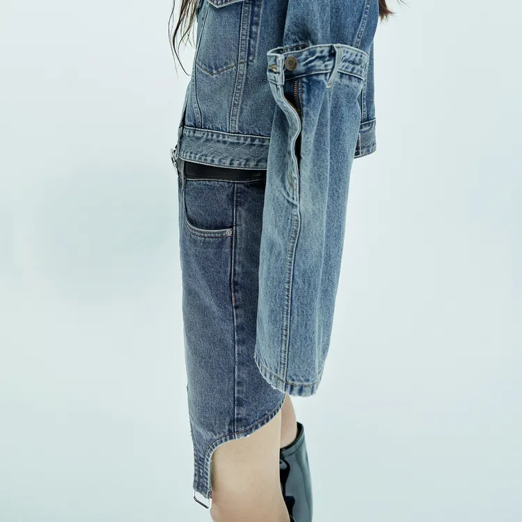 MOCO x COPERNI Denim Short Skirts Women's Denim Blue-5