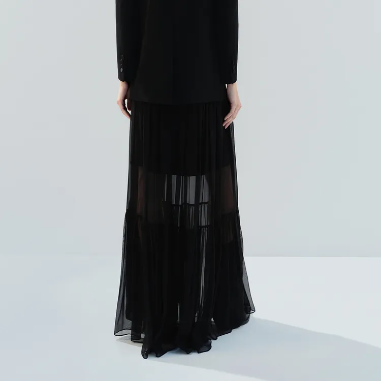 MOCO Casual Long Skirt Women's Black-3