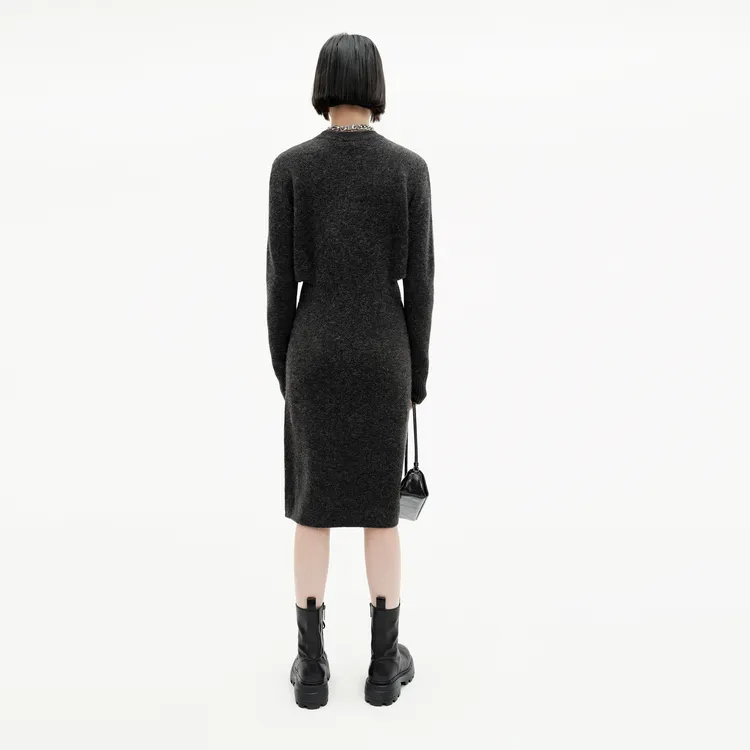 MOCO Long-Sleeved Dresses Women's Mineral Gray-2