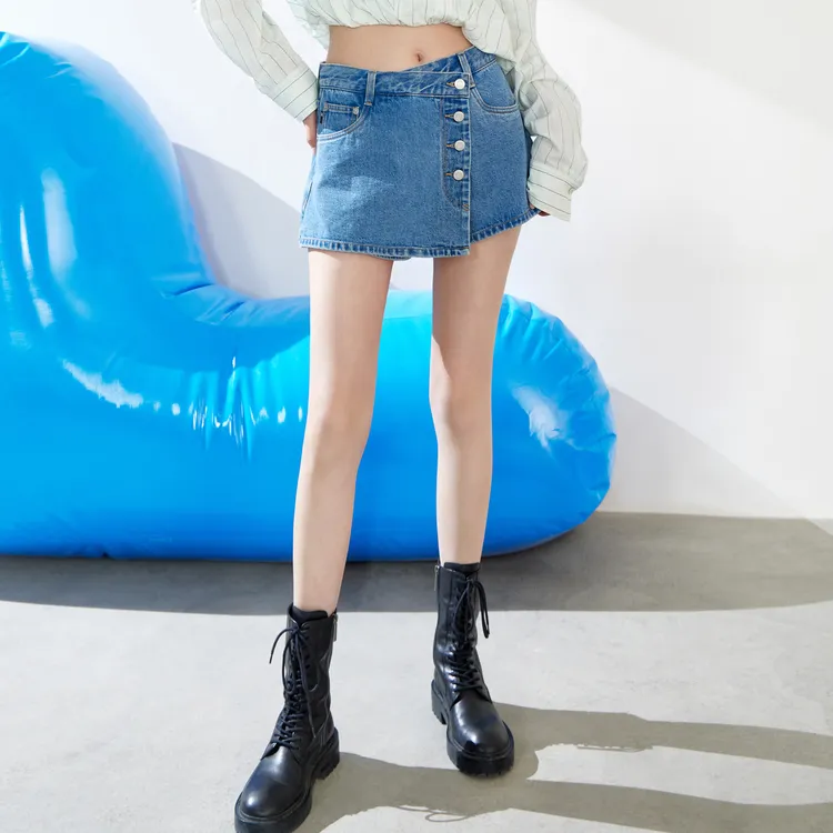 MOCO Denim Shorts Women's Denim Blue-2
