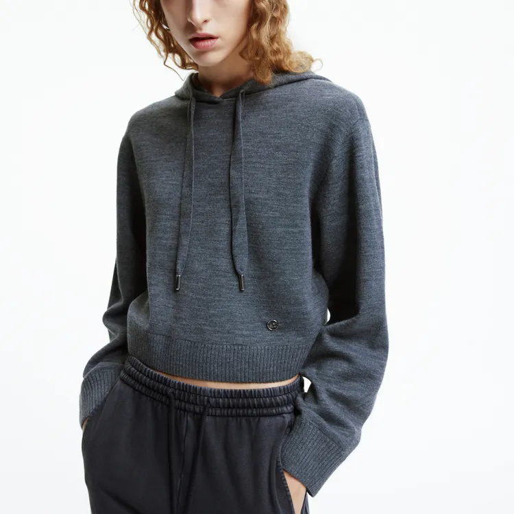MOCO Sweater Women's Medium Heather Gray-2
