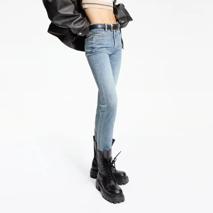 MO&CO Jeans Women's Denim Blue-4