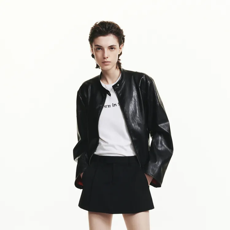 MOCO Leather Jacket Women's Black-2