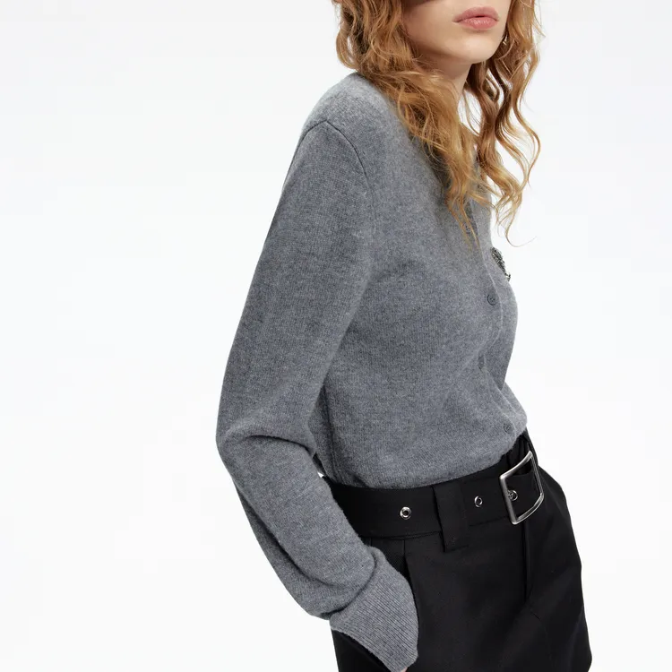 MOCO Sweater Women's Medium Heather Gray-3