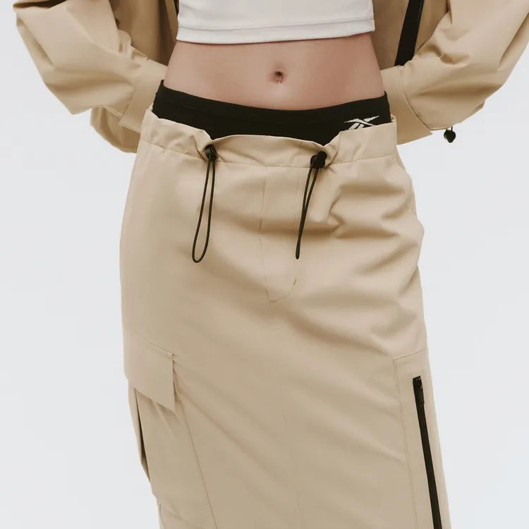 MOCO Casual Long Skirts Women's Parisian Apricot-4