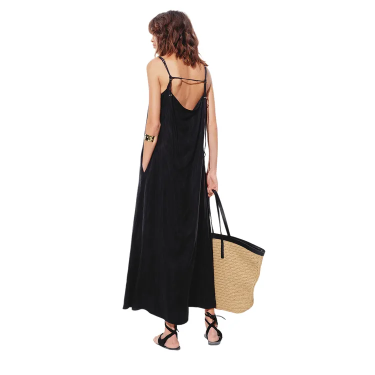 MO&CO Slip Dresses Women's Black-1