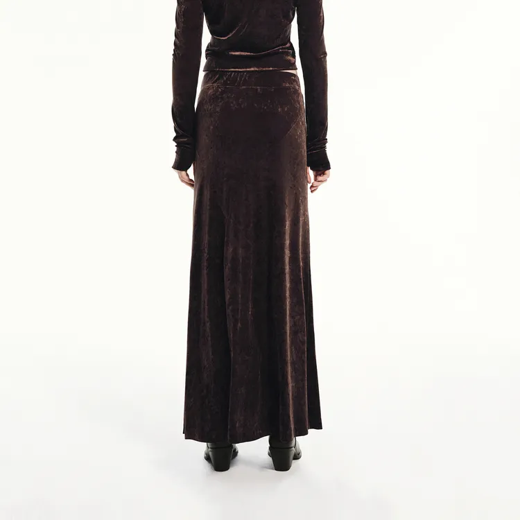 MOCO Casual Long Skirts Women's Brownie Color-3