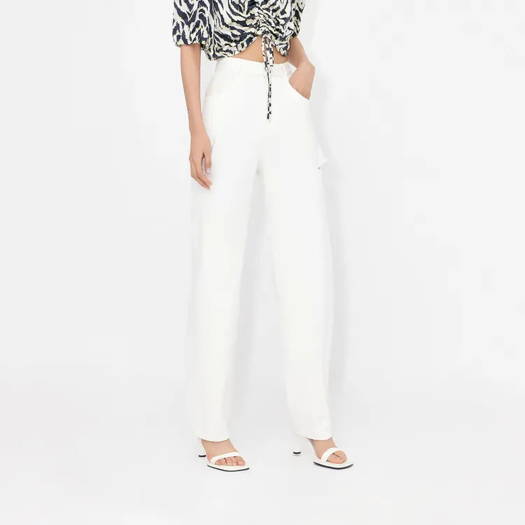 MO&CO Jeans Women's Denim White-4