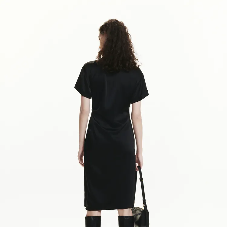 MOCO Short Sleeved Dress Women's Black-4