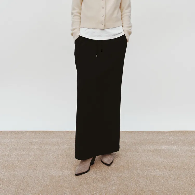 MOCO Casual Long Skirt Women's Black-2