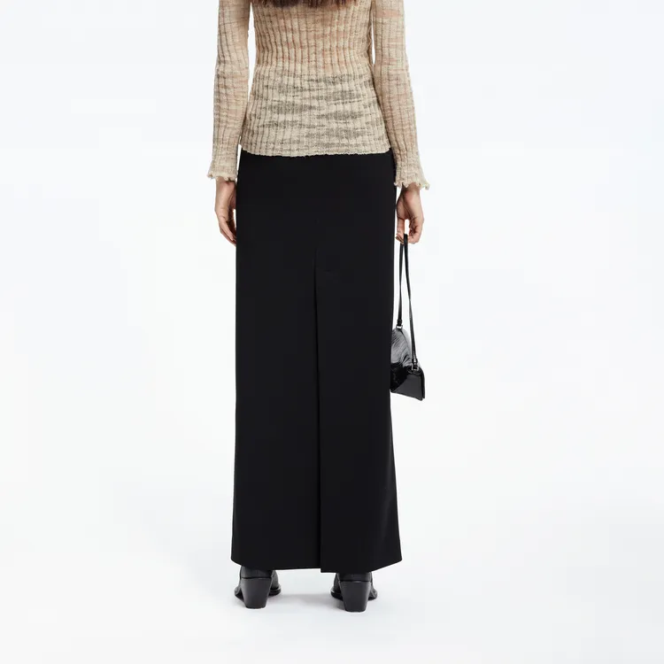 MOCO Casual Long Skirt Women's Black-3