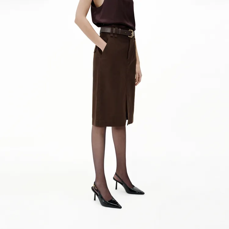 MOCO Casual Long Skirt Women's Brownie-3