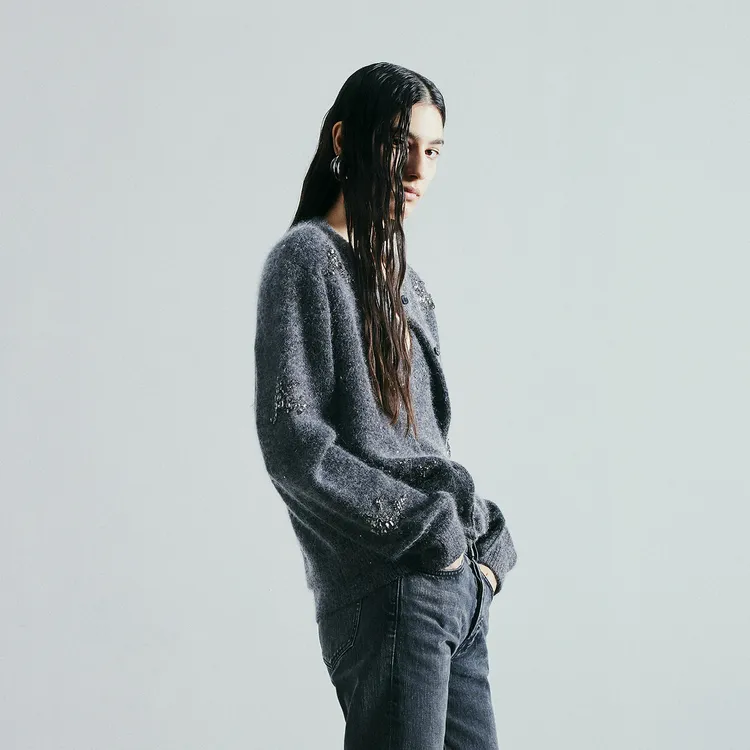 MOCO Knitwear Women's Dark Heather Gray-4