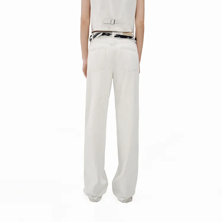 MO&CO Jeans Women's Denim White-4