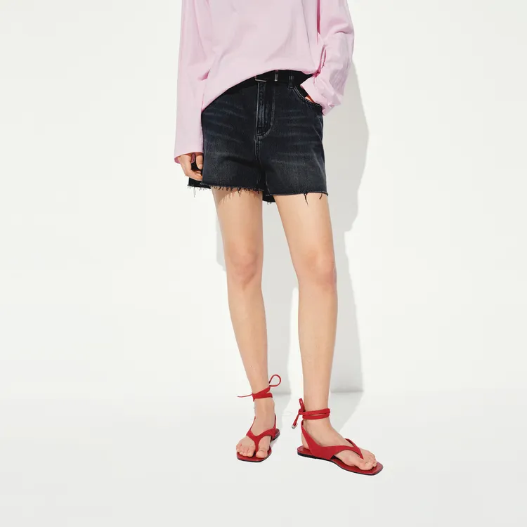 MOCO Denim Shorts Women's Denim Black-2