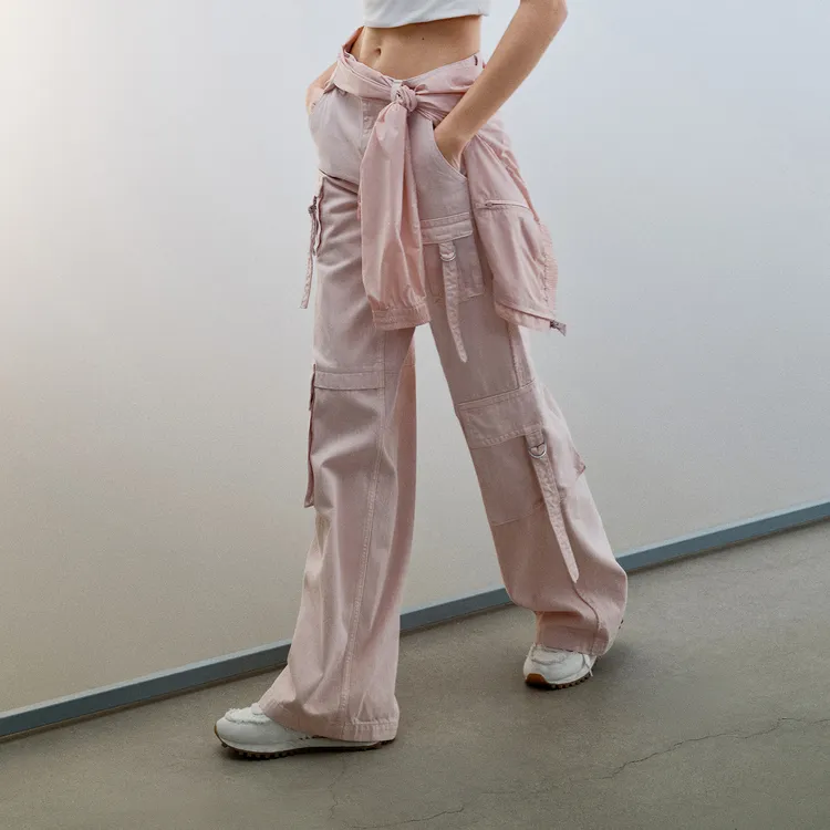 MOCO Jeans Women's Pink Apricot-3