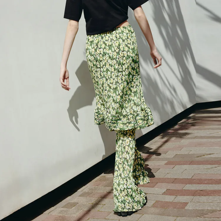 MOCO Casual Long Skirts Women's Vibrant Floral Mix-5