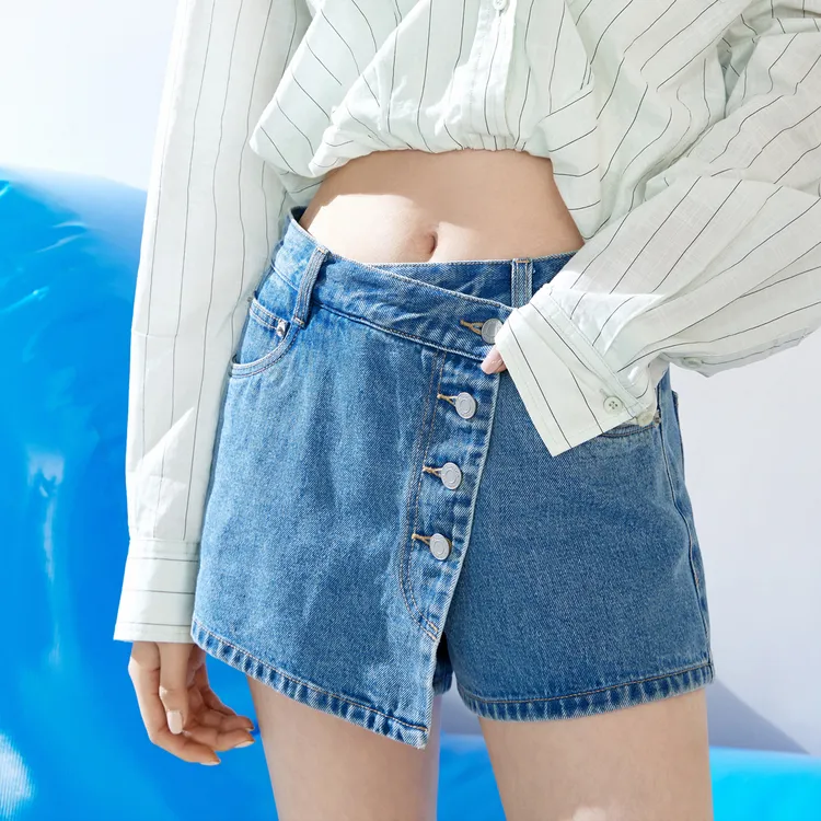 MOCO Denim Shorts Women's Denim Blue-4