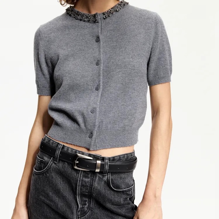 MOCO Sweater Women's Medium Heather Gray-3
