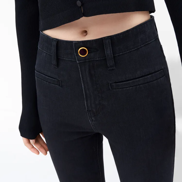 MO&CO Jeans Women's Denim Black-4