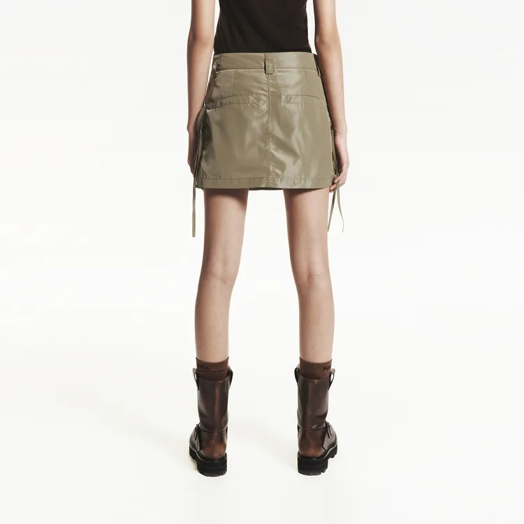 MOCO Cargo Short Skirts Women's Olive Green-3